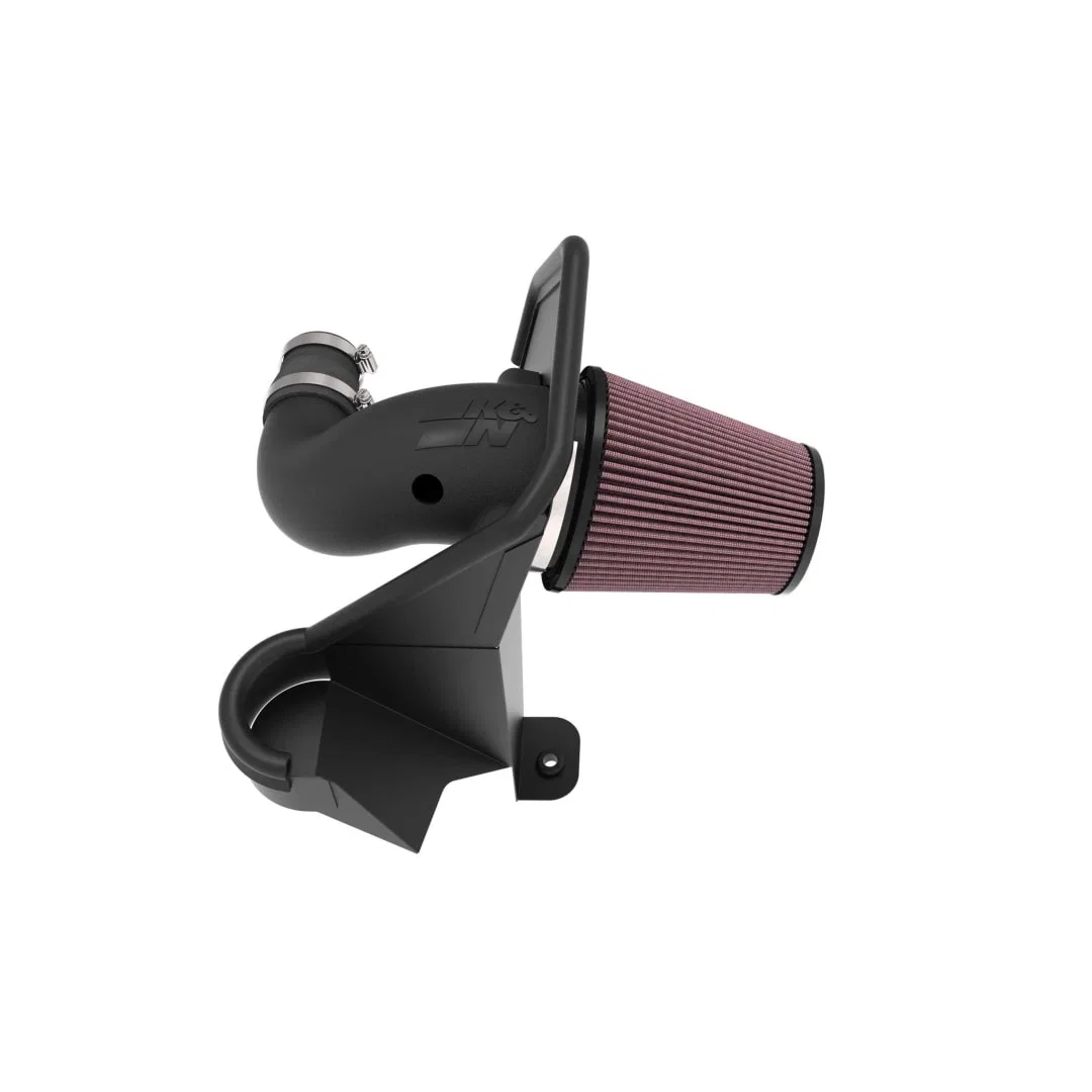 63-1595 – K&N FILTER Cold Air Intake, Without Tube Red Filter With Heat Shield
